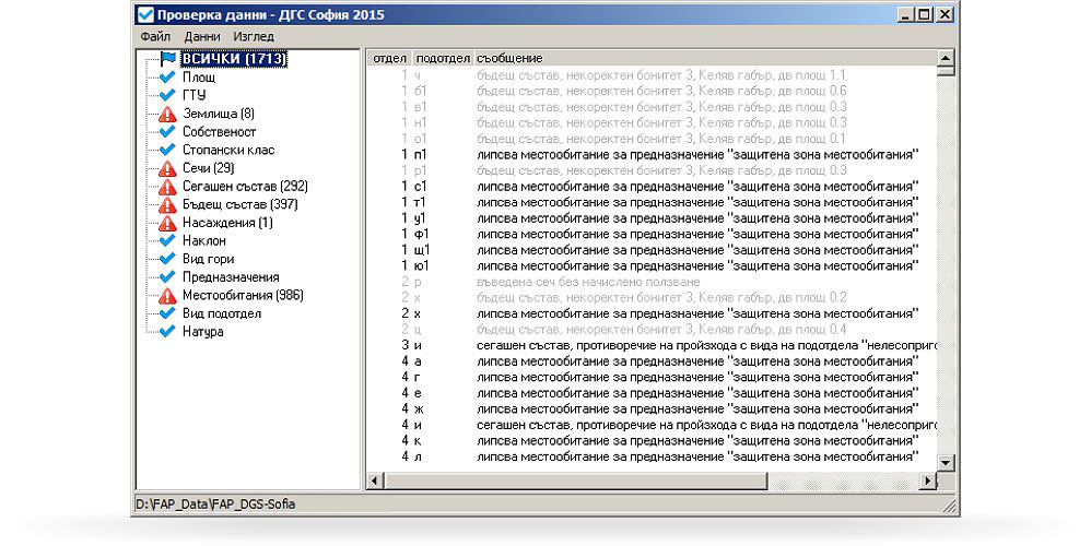 FAP - Софтуер за горскостопанско проектиране и планиране